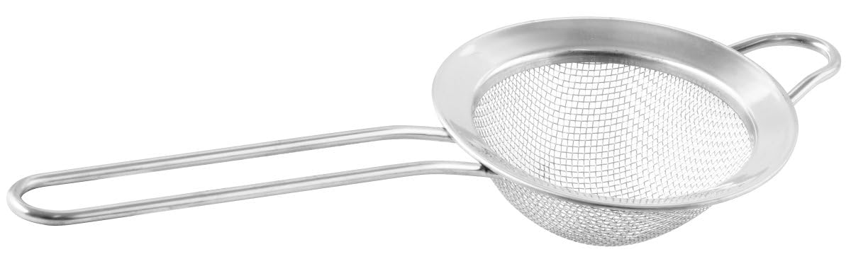 Fackelmann Fine Mesh Sieve - 7.5cm Diameter Stainless Steel Strainer for Sifting and Straining 1