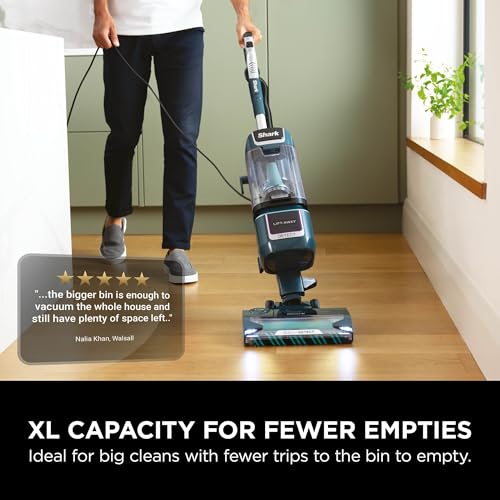Shark Detect XL Corded Upright Vacuum Cleaner - Ultra-Powerful Pet Hair Pick-Up | DuoClean Detect | Blue 12