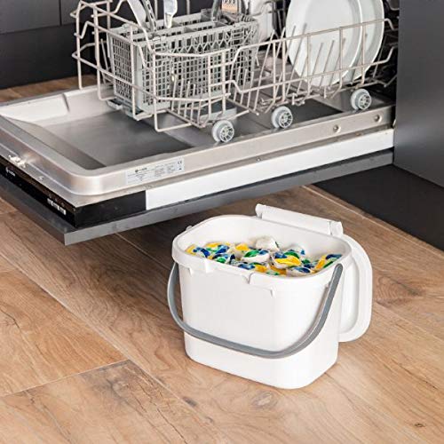 Addis Everyday Kitchen Food Waste Compost Caddy Bin - 4.5L Capacity | Pomegranate | BPA Free 5