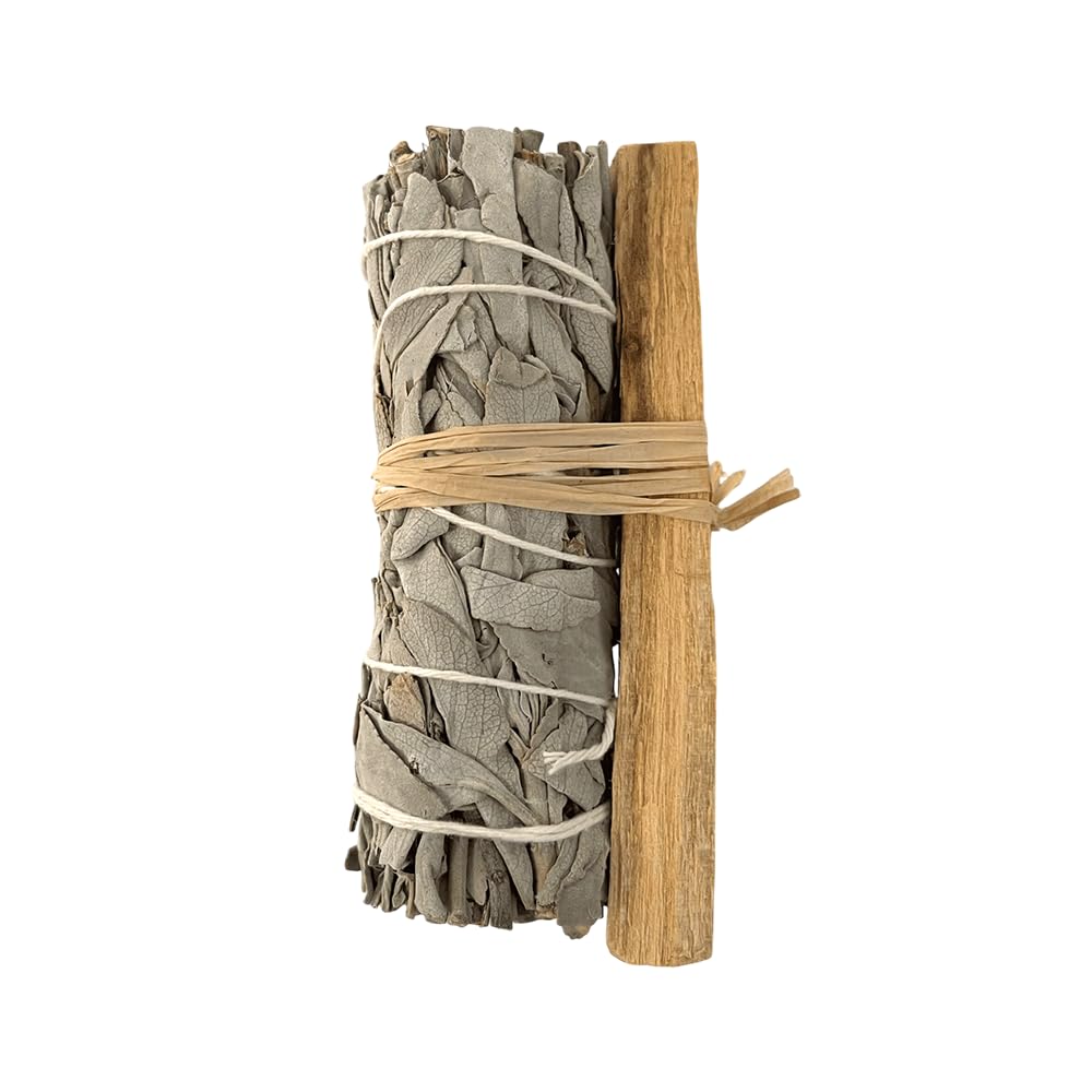 VIE Sage Smudge Stick - White Sage & Palo Santo Blend | Energy Clearing | Pack of 1