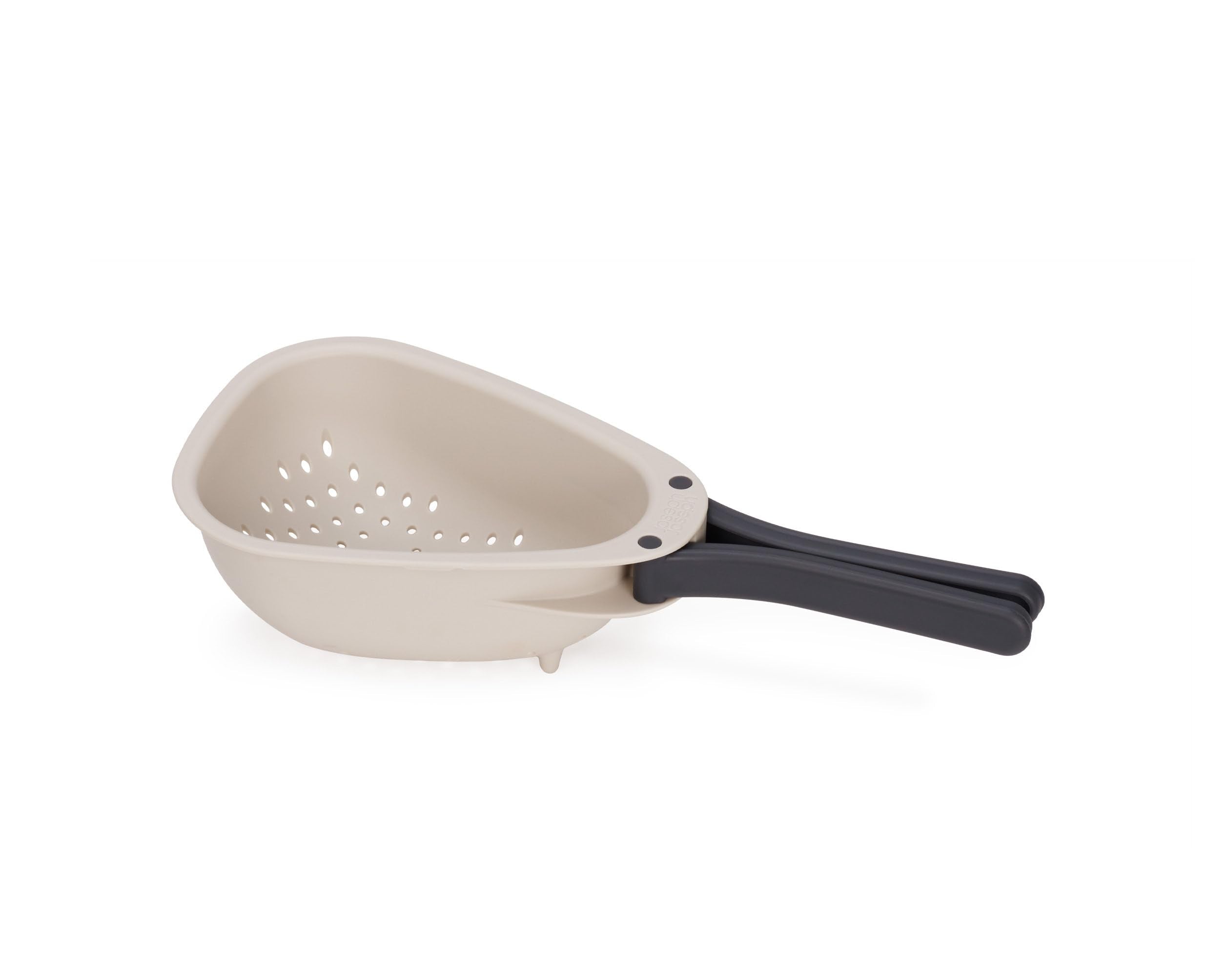 Joseph Joseph Droplet Mini Colander with Folding Handles | Stone Color | Polypropylene Strainer 1