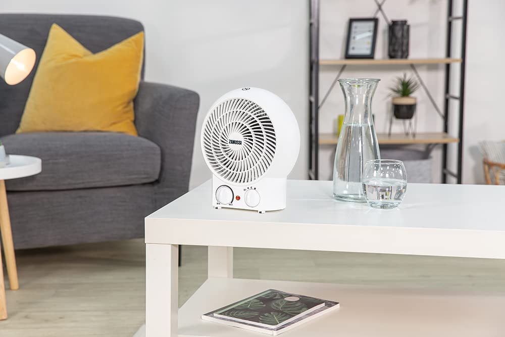 Zanussi ZFH1001 2000W Portable Upright Fan Heater | 2 Heat Settings | Overheat Protection 4