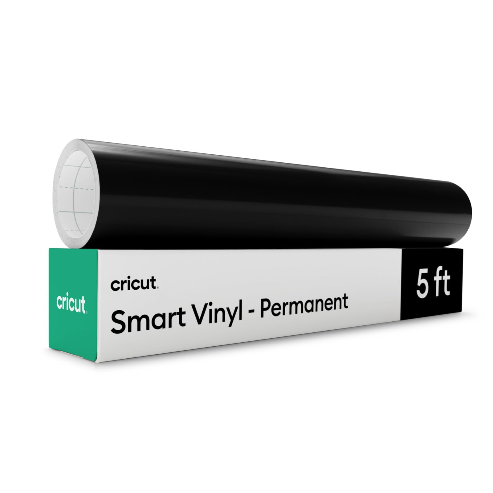 Cricut Smart Permanent Adhesive Vinyl - Black | Matte Finish | No Mat Needed | 13 in x 5 ft Roll