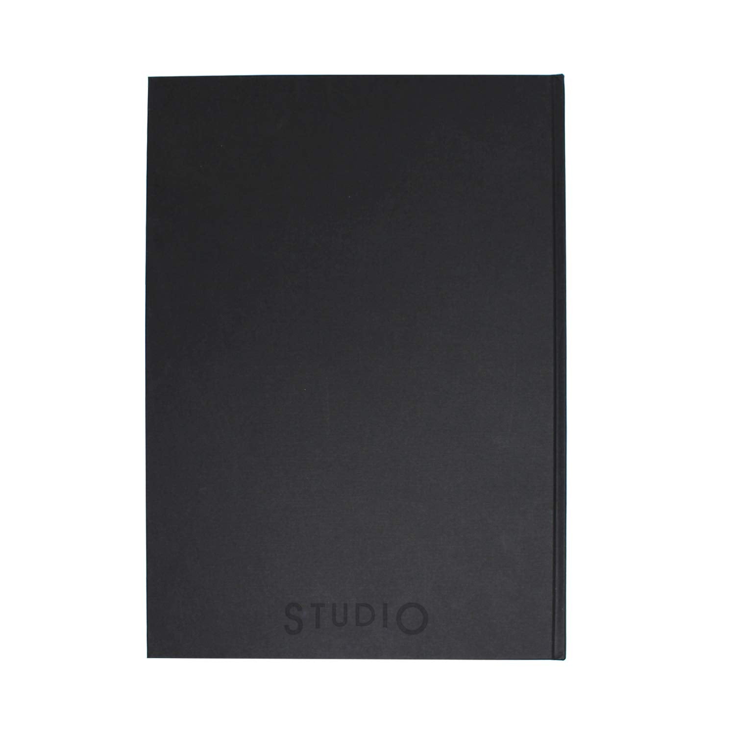 Artway Studio Casebound A4 Sketchbook - 92 Sides/46 Pages of 170gsm Cartridge Paper | Black Hardback 4