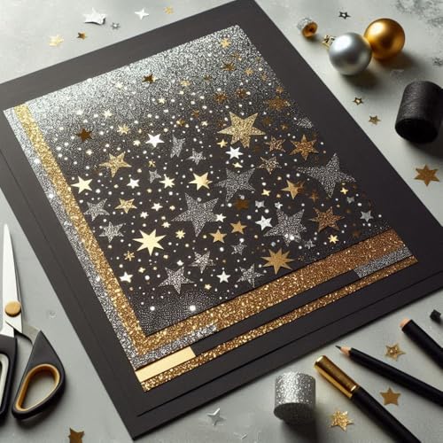 Hawksbill Black Card Stock - 220 GSM Thick Smooth A4 | 100 Pack for Crafts & Stationery 3