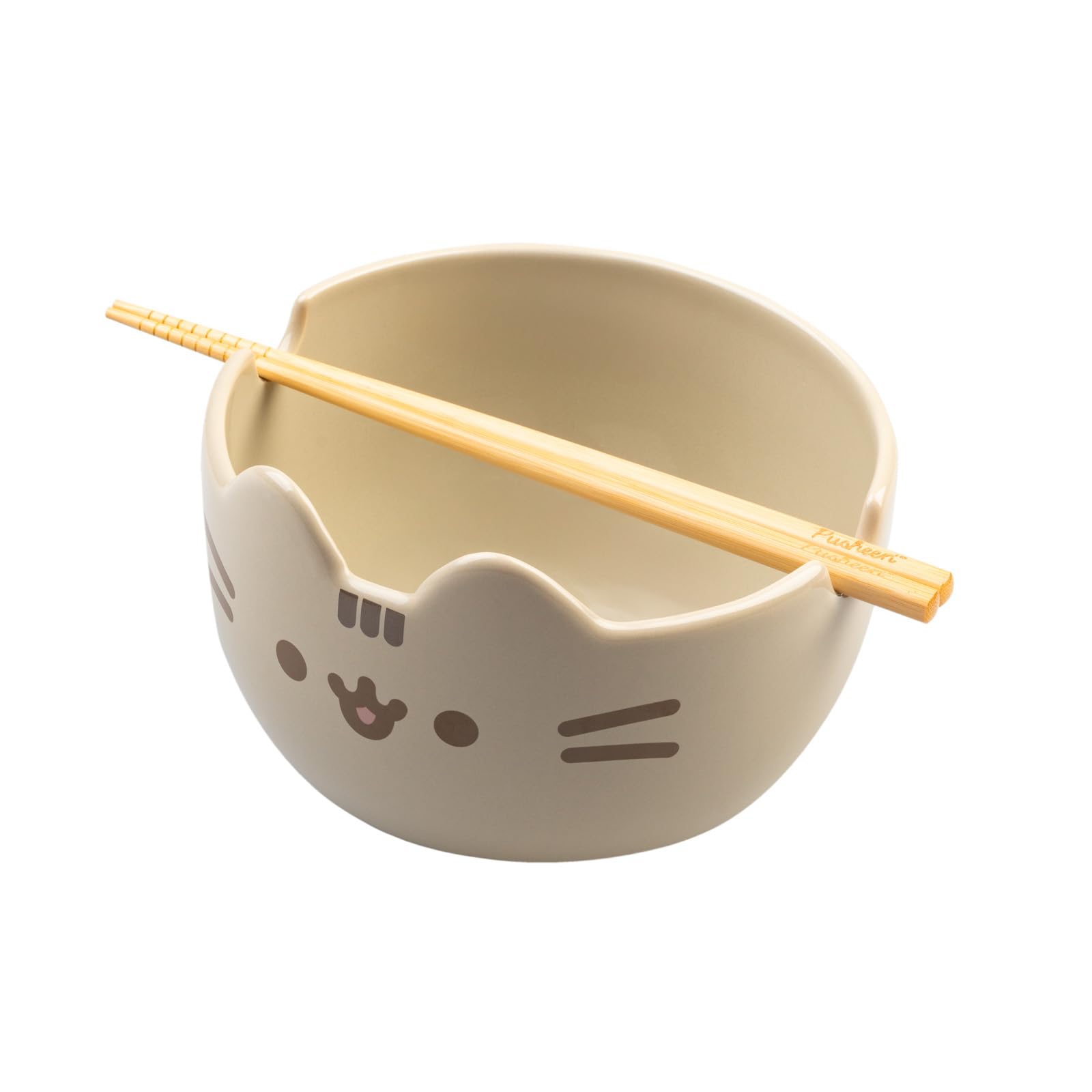 Grupo Erik Pusheen Ramen Bowl Set with Chopsticks | 900 ml Capacity | Microwave & Dishwasher Safe 3