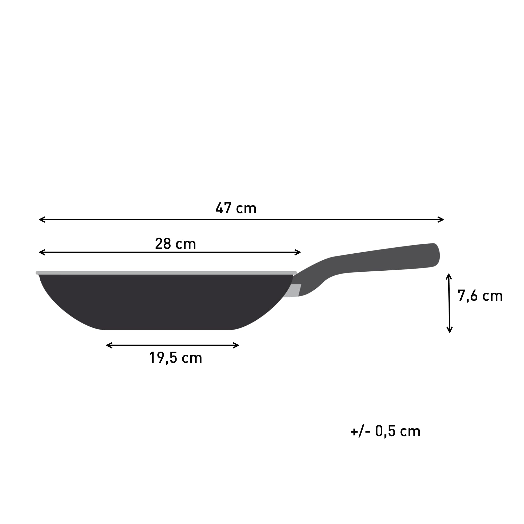 Tefal Titanium Stone Wok 28 cm - Metal Spatula Safe, Induction Compatible, Thermo-Signal | E1051945 2
