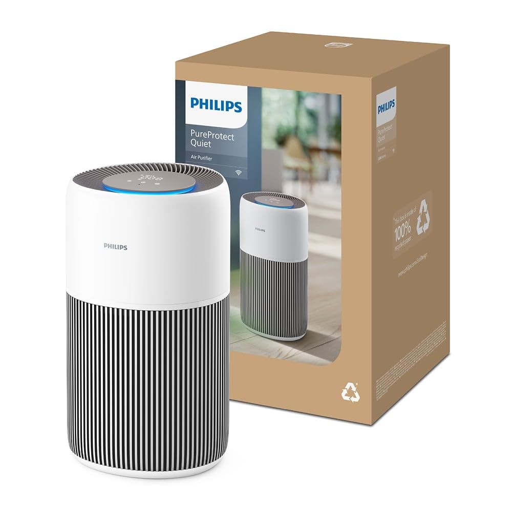 Philips Air Purifier 2200 Series - HEPA NanoProtect + Active Carbon Filter | 109m² Coverage | 13 dB(A) 9
