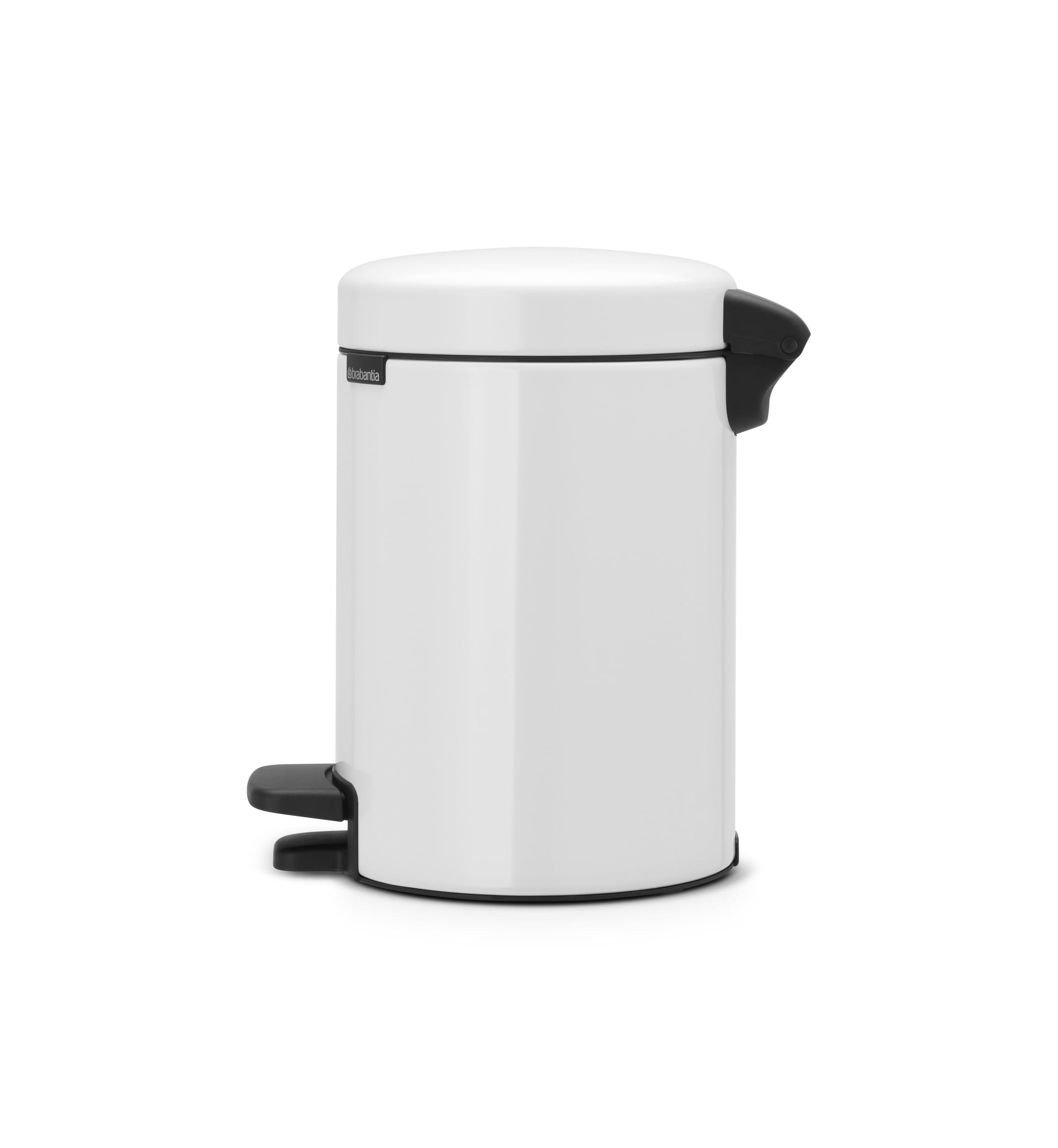 Brabantia NewIcon Pedal Bin - 3 L Capacity | White | Corrosion Resistant Alloy Steel 3