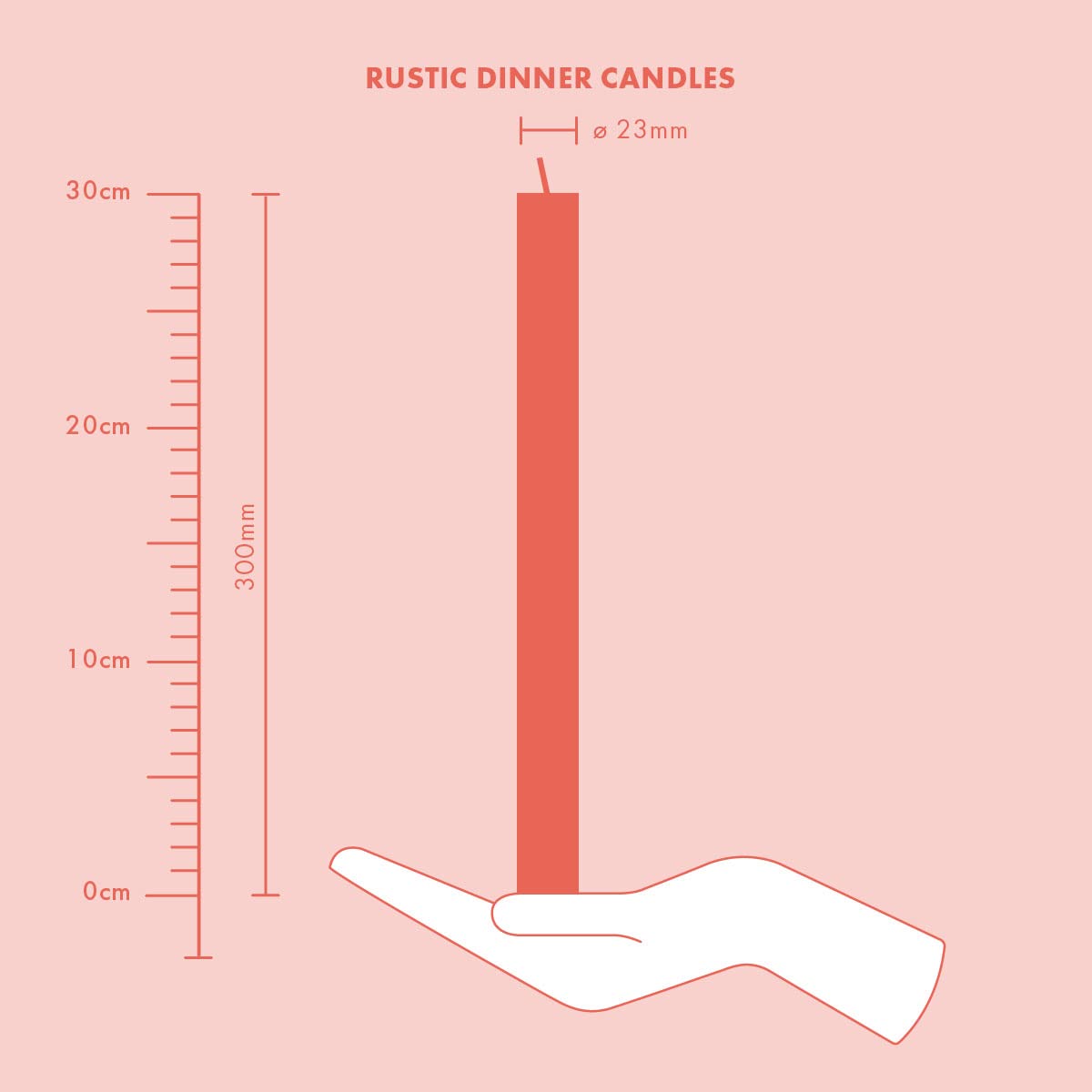 BOLSIUS Tapered Dinner Pillar Candles - Earthy Orange | 9 Pack | 13 Hour Burn Time 6