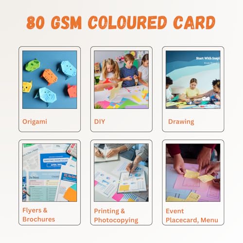 Hawksbill 500 Sheet A4 Origami Paper Pack | 18 Vibrant Colours | 80GSM Acid-Free Craft Paper 3
