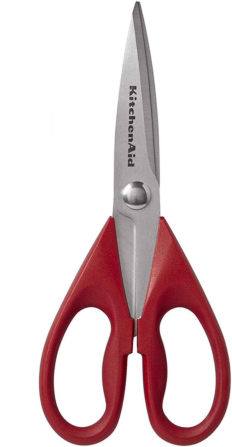 KitchenAid All Purpose Shears KE351OHERA - Stainless Steel Blades | Comfort Grip Handle | Red/Black 1