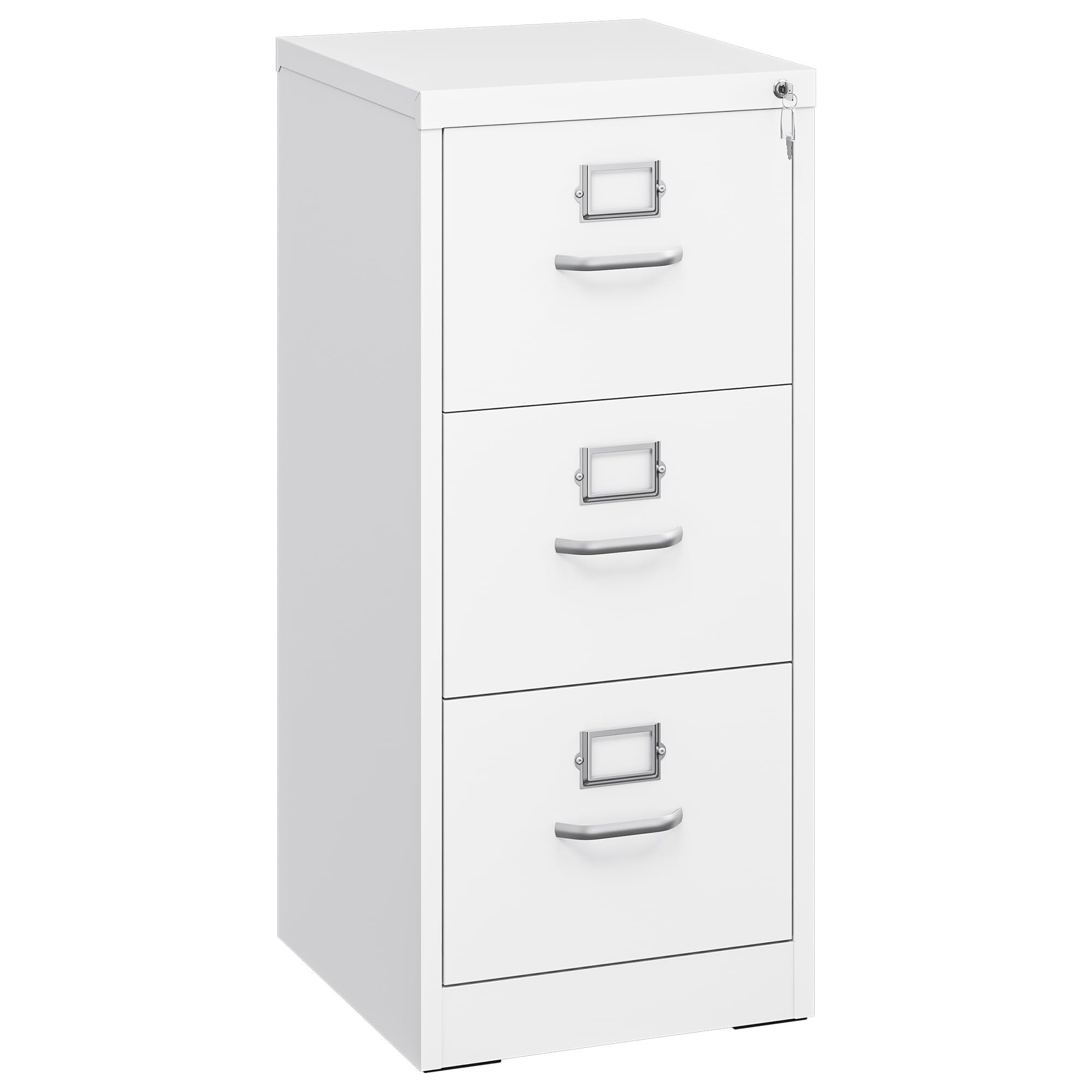 YITAHOME 3-Drawer Vertical File Cabinet - Lockable, Heavy-Duty Steel | 45.8 x 45 x 103cm