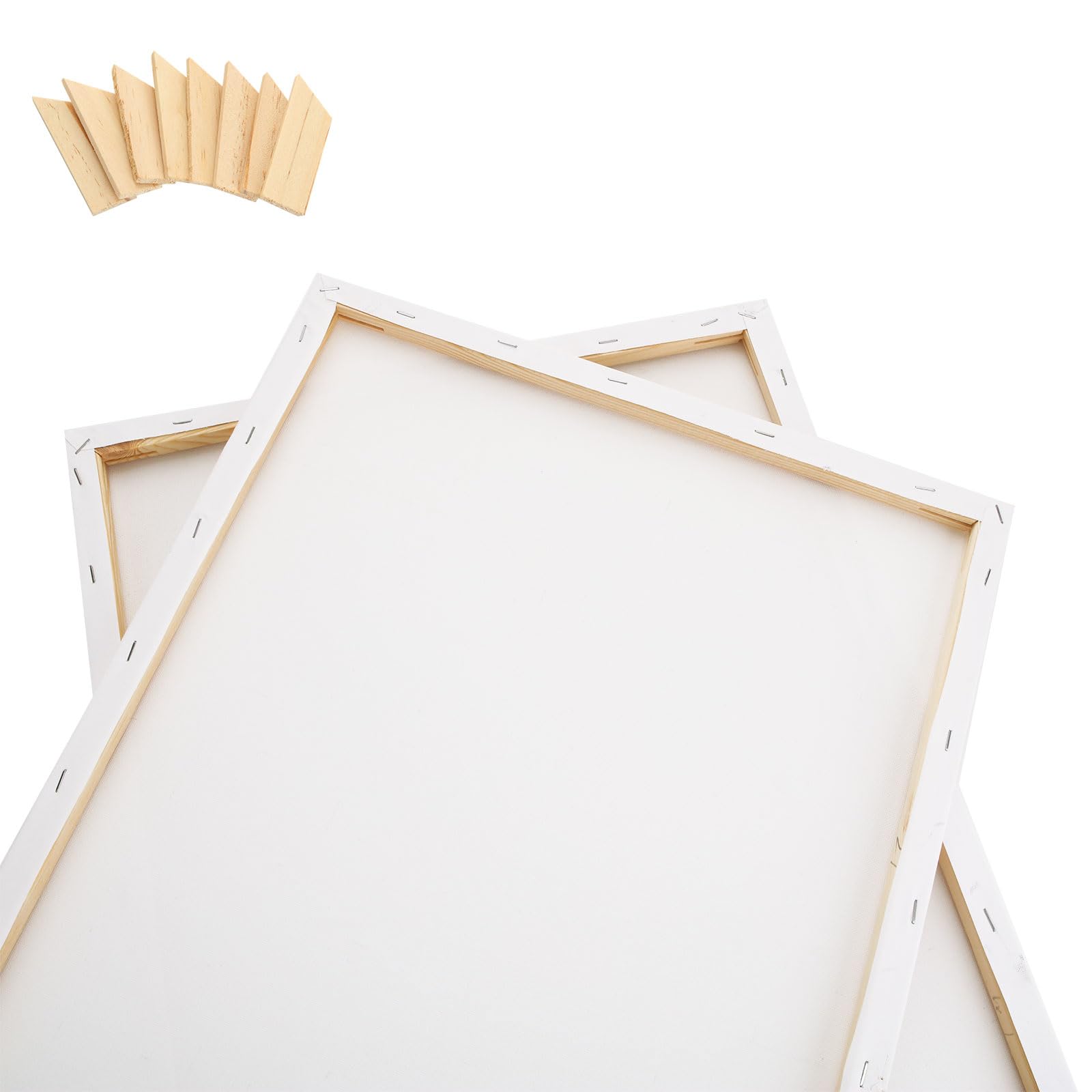 ASelected Pre-Stretched Canvas - 6 Pack Blank Cotton Boards for Acrylic & Oil | 40x50 CM 3