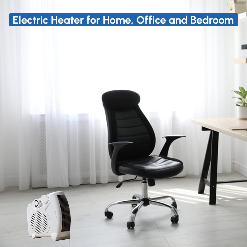 1ABOVE Portable 2000W Electric Fan Heater - Flat/Upright Design | 2 Heat Settings 9