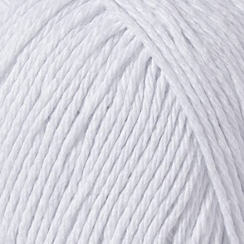 Utopia Crafts Re-Cotton Knitting Yarn - DK Weight, 300g Total (3 x 100g Balls) White 3