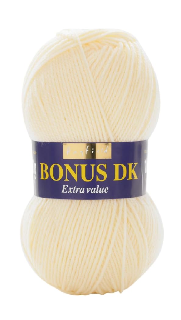 Sirdar Hayfield Bonus DK Double Knitting Yarn - 100g Skein | Aran Color | 100% Acrylic 1