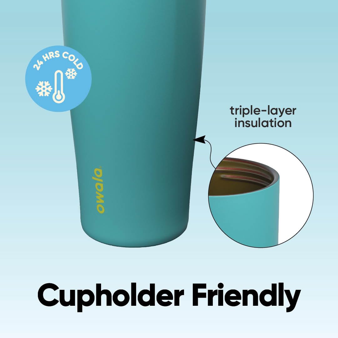 Owala FreeSip Sway Insulated Stainless Steel Water Bottle - 30oz (890ml) | Leak-Proof Lid | Summer Sweetness 4