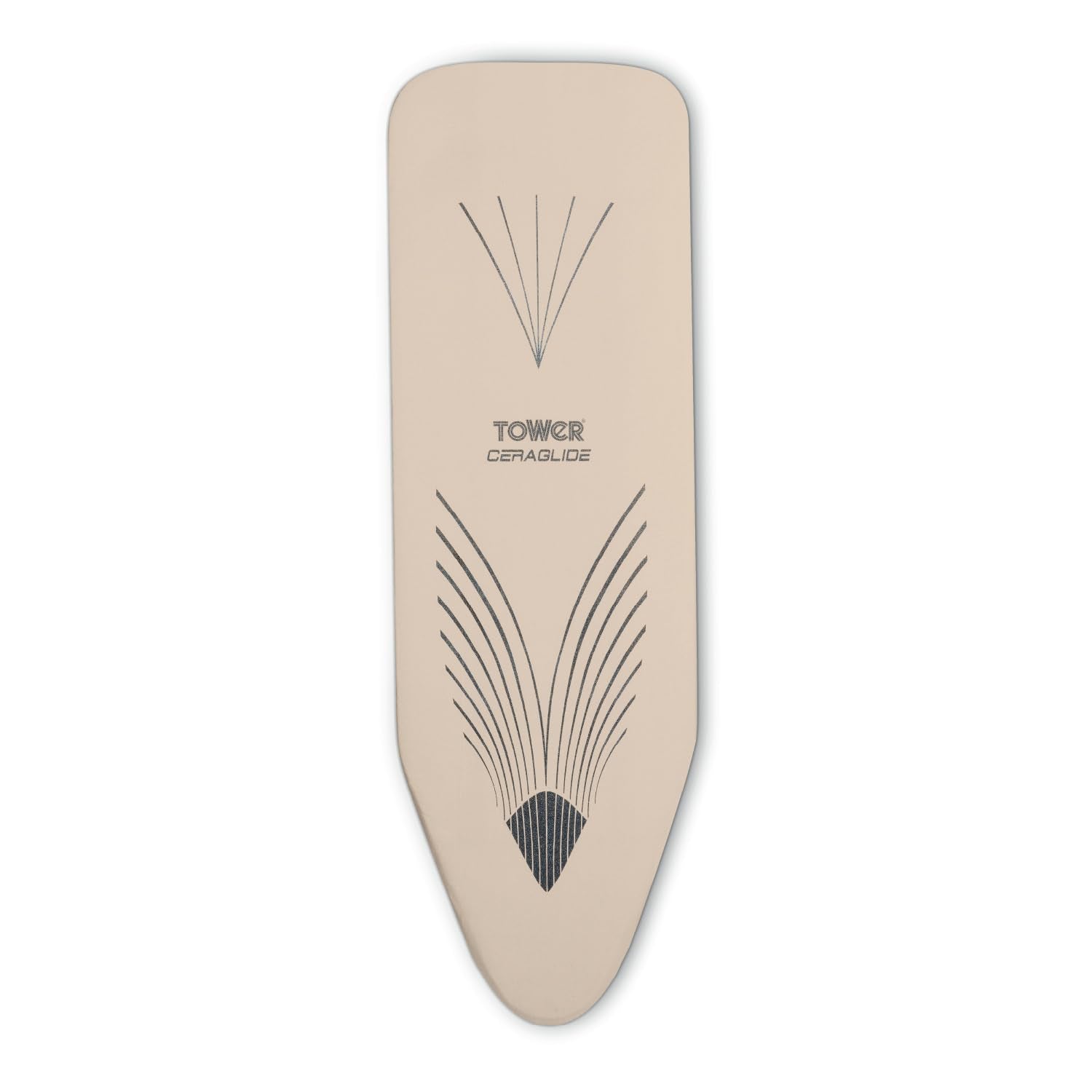 Tower Replacement Ironing Board Cover - Reflective Technology, 100% Cotton, Fitted Design for Large Boards | Latte