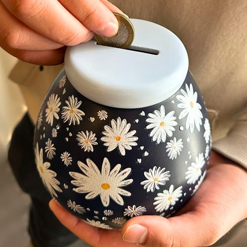 Pot Of Dreams Hand Painted Adventure Globe Ceramic Money Box | Smash to Break Saving | Holds up to £1000 4