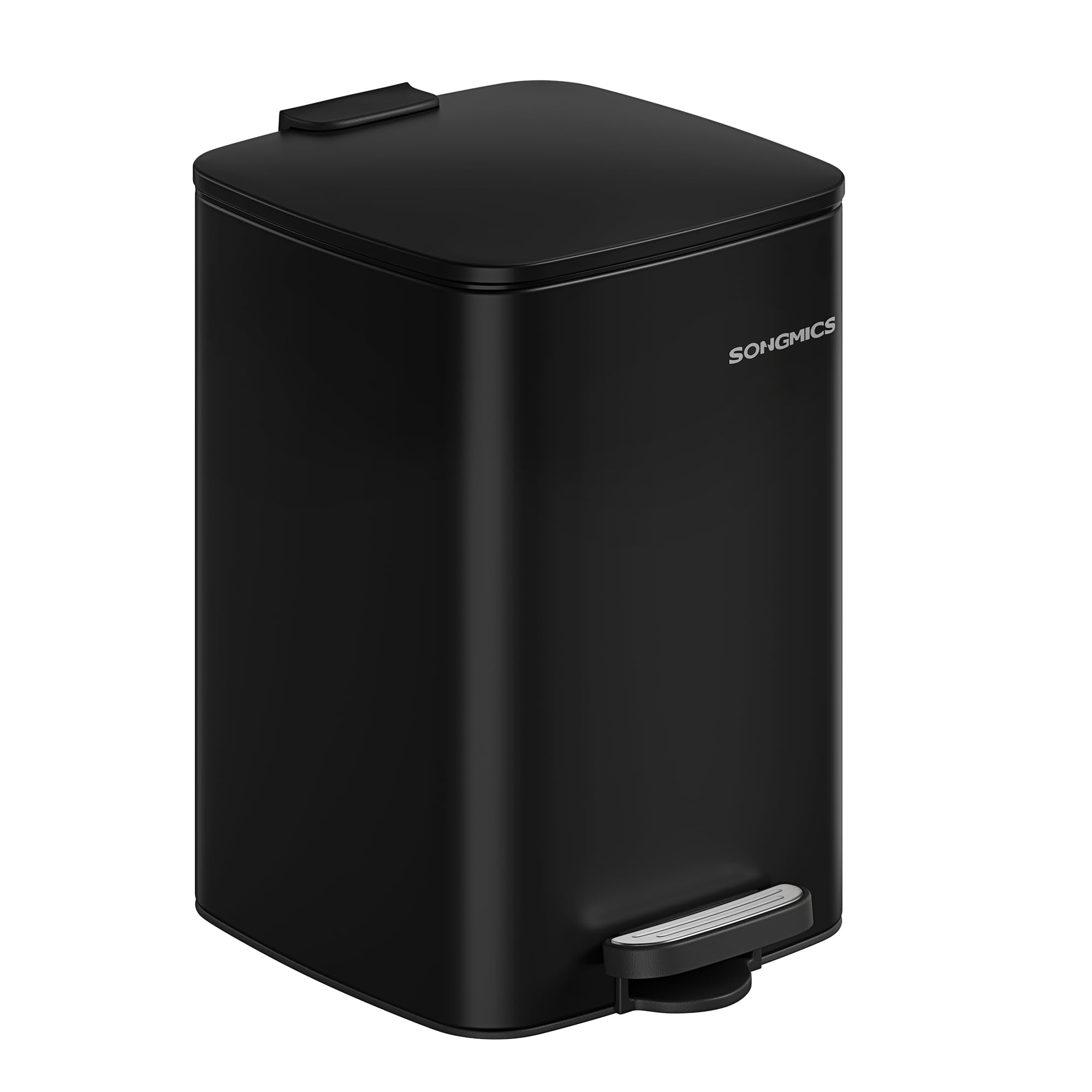 SONGMICS Steel Pedal Bin - 5.2 Gallon (20L) Capacity | Soft Close Lid | Ink Black 1