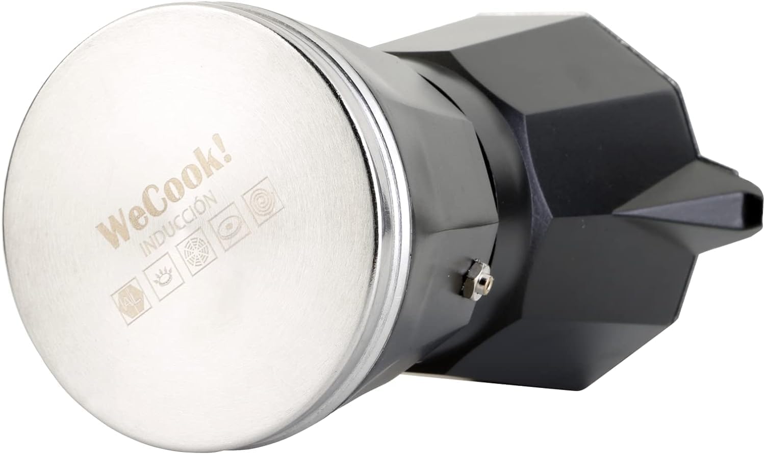 WECOOK! Luccia Italian Stovetop Coffee Maker - 1-3 Cup Capacity | Aluminium | Induction Compatible 10