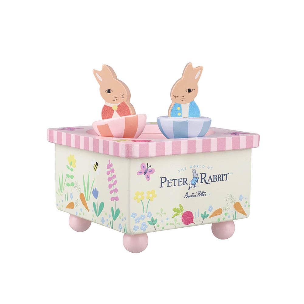 ORANGE TREE Peter Rabbit Flopsy Wooden Music Box | Plays Brahms Lullaby | Safe, Non-Toxic Paint 6