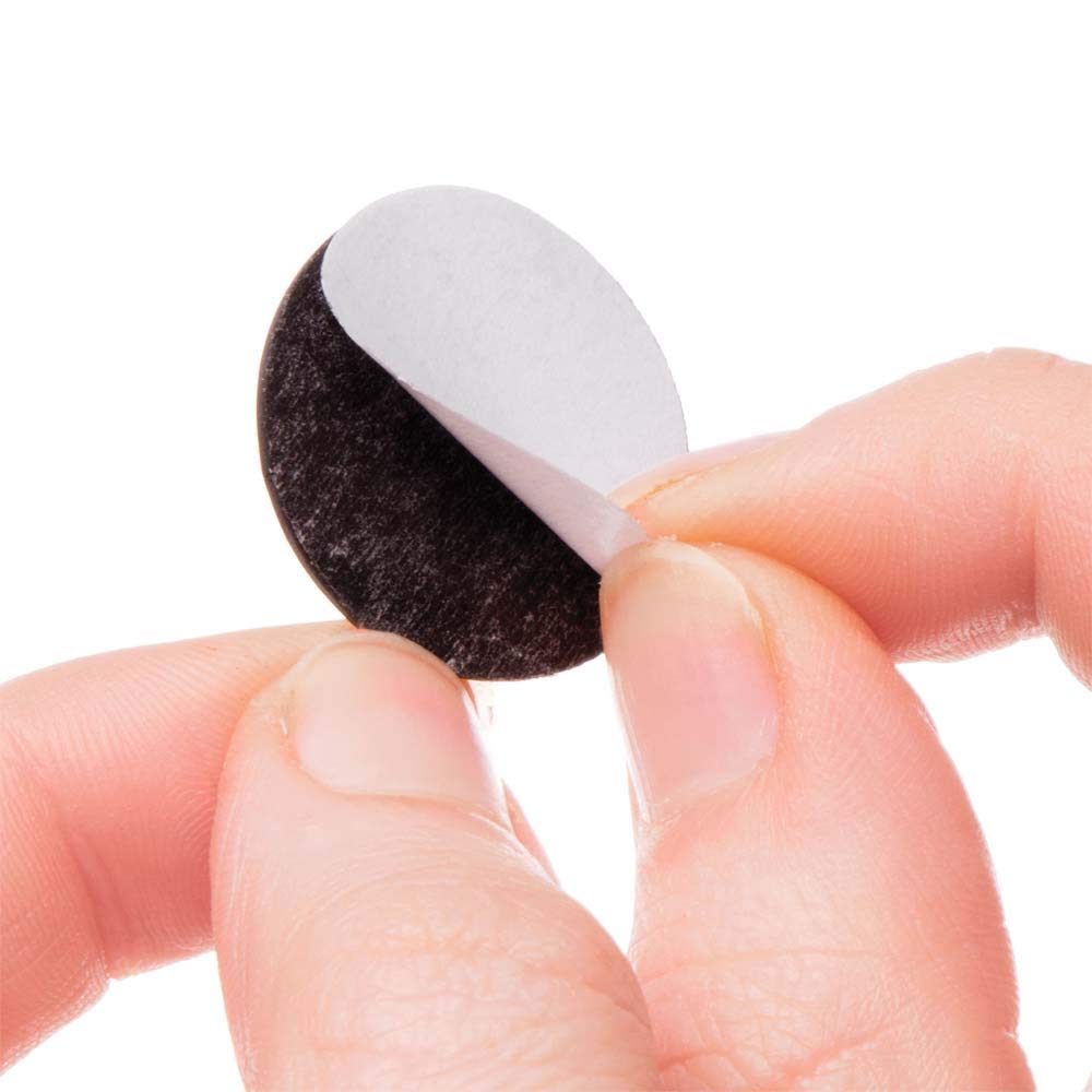 Baker Ross AR835 Self Adhesive Magnetic Discs - 2.5 cm Diameter, Black, Pack of 100 2