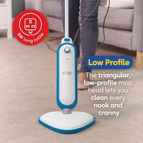 Russell Hobbs Upright Steam Mop - 1.4kW Power | 380ml Tank | Kills 99.9% Bacteria 9