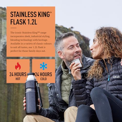 Thermos Stainless King Vacuum Flask - 1.2L Copper | Hot 24 Hrs, Cold 48 Hrs
