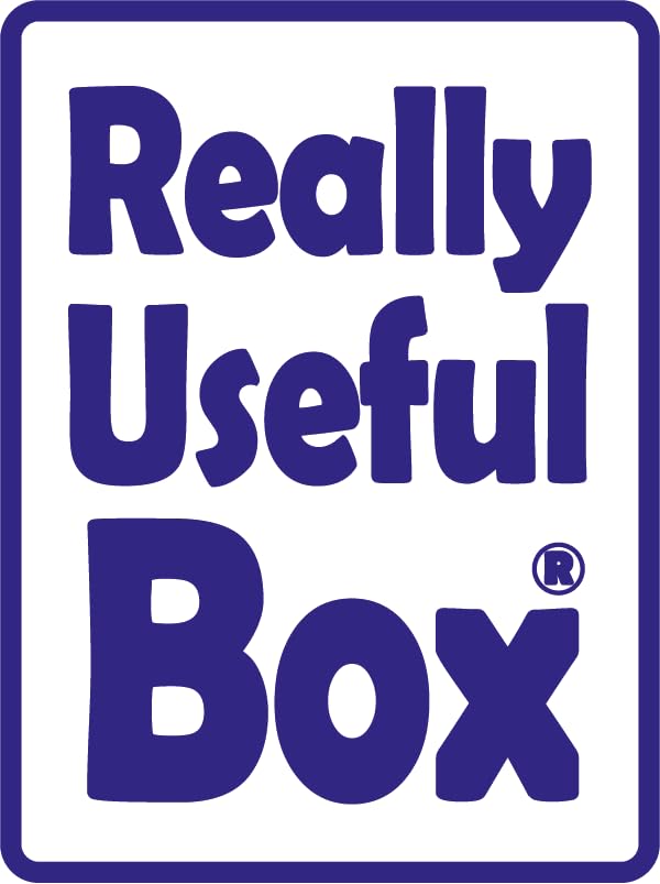 Really Useful Box Plastic Storage Box - 84 Litre Capacity, Clear, Pack of 2 7
