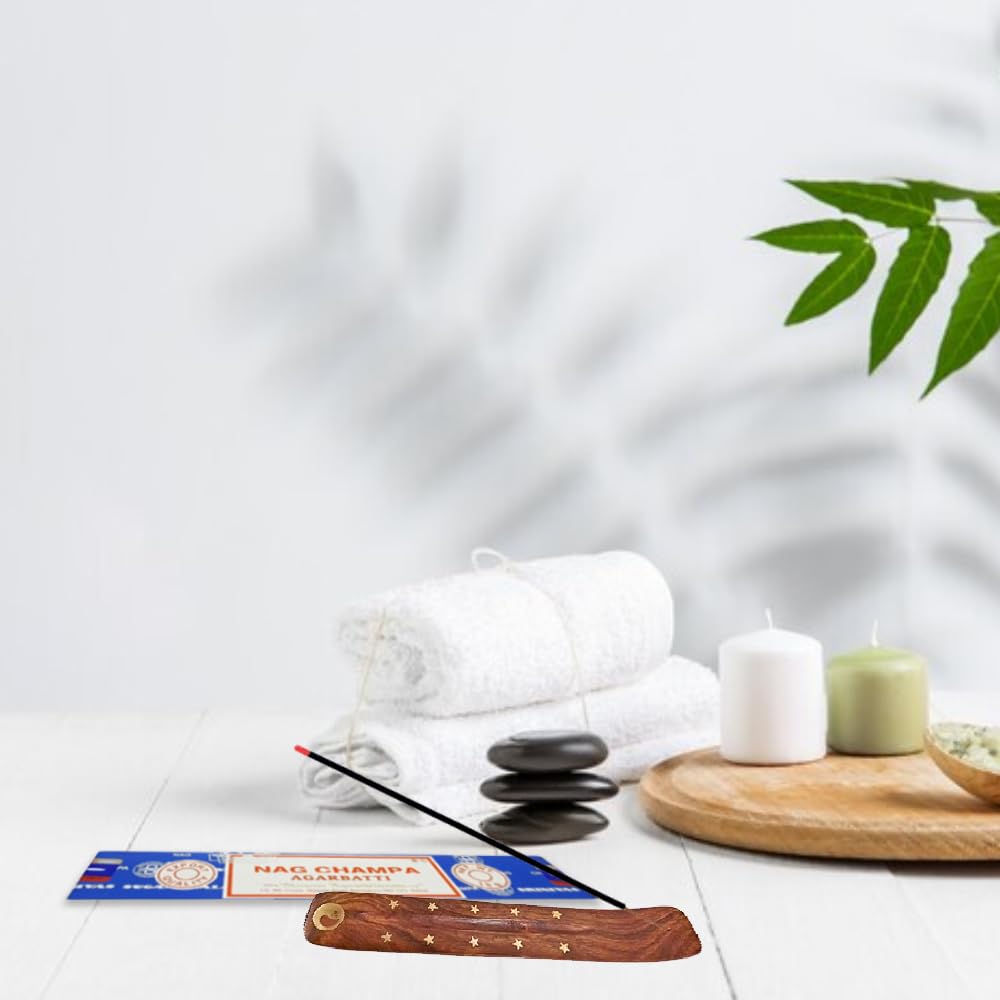 1ABOVE Nag Champa Incense Sticks 3x15g Set with Holder | Relaxation & Spirituality 7