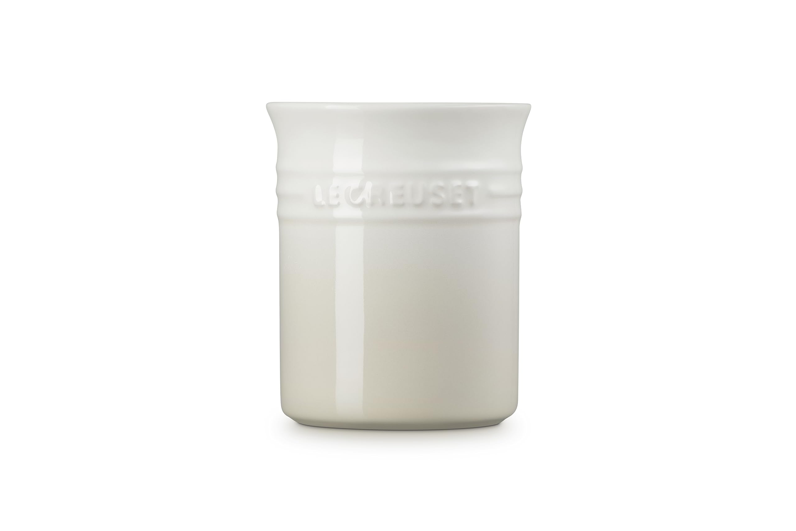 LE CREUSET Stoneware Utensil Jar - 1.1 Litres, Meringue | Chip Resistant 1