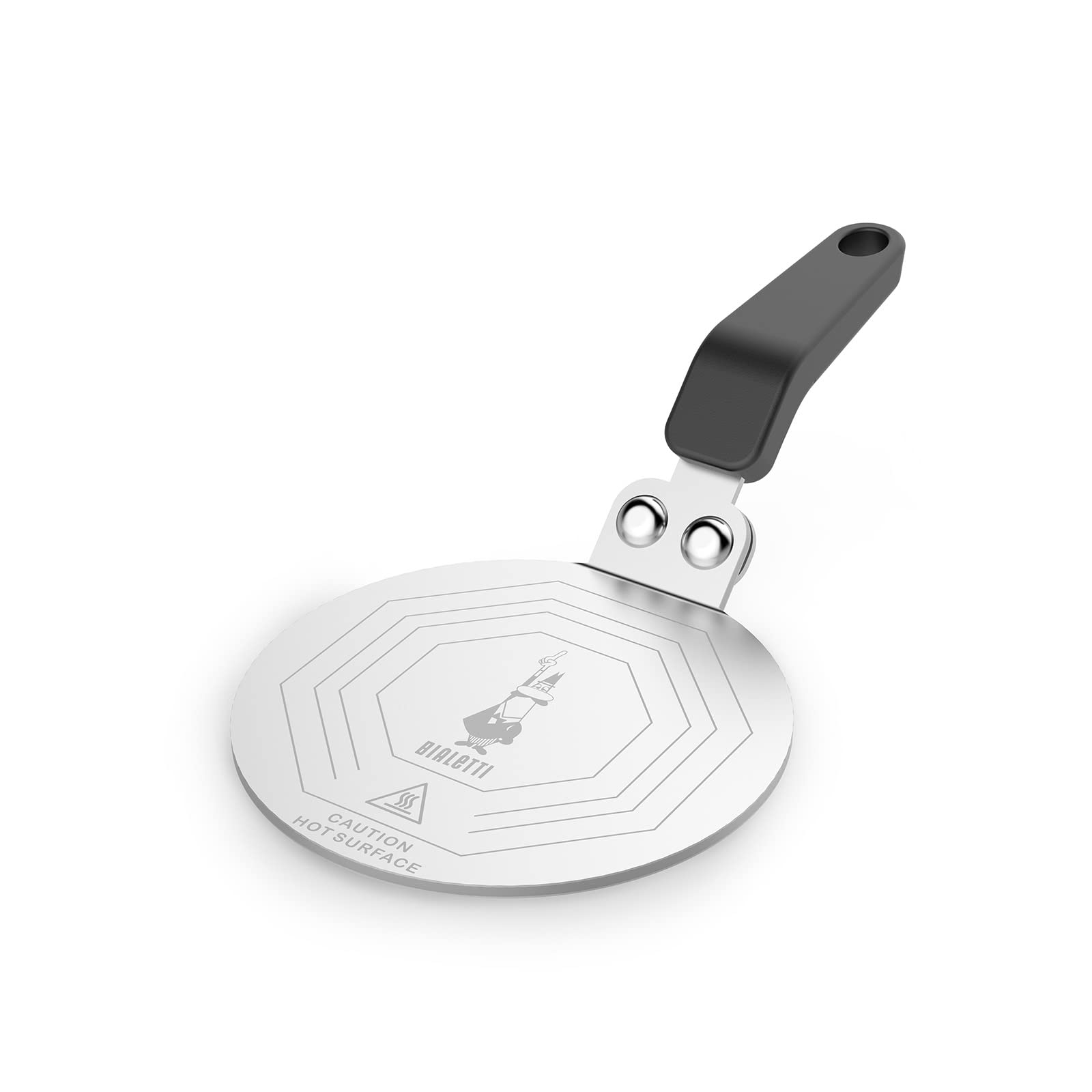 Bialetti DCDESIGN08 Induction Plate for Moka Pots up to 6 Cups | Steel | Silver