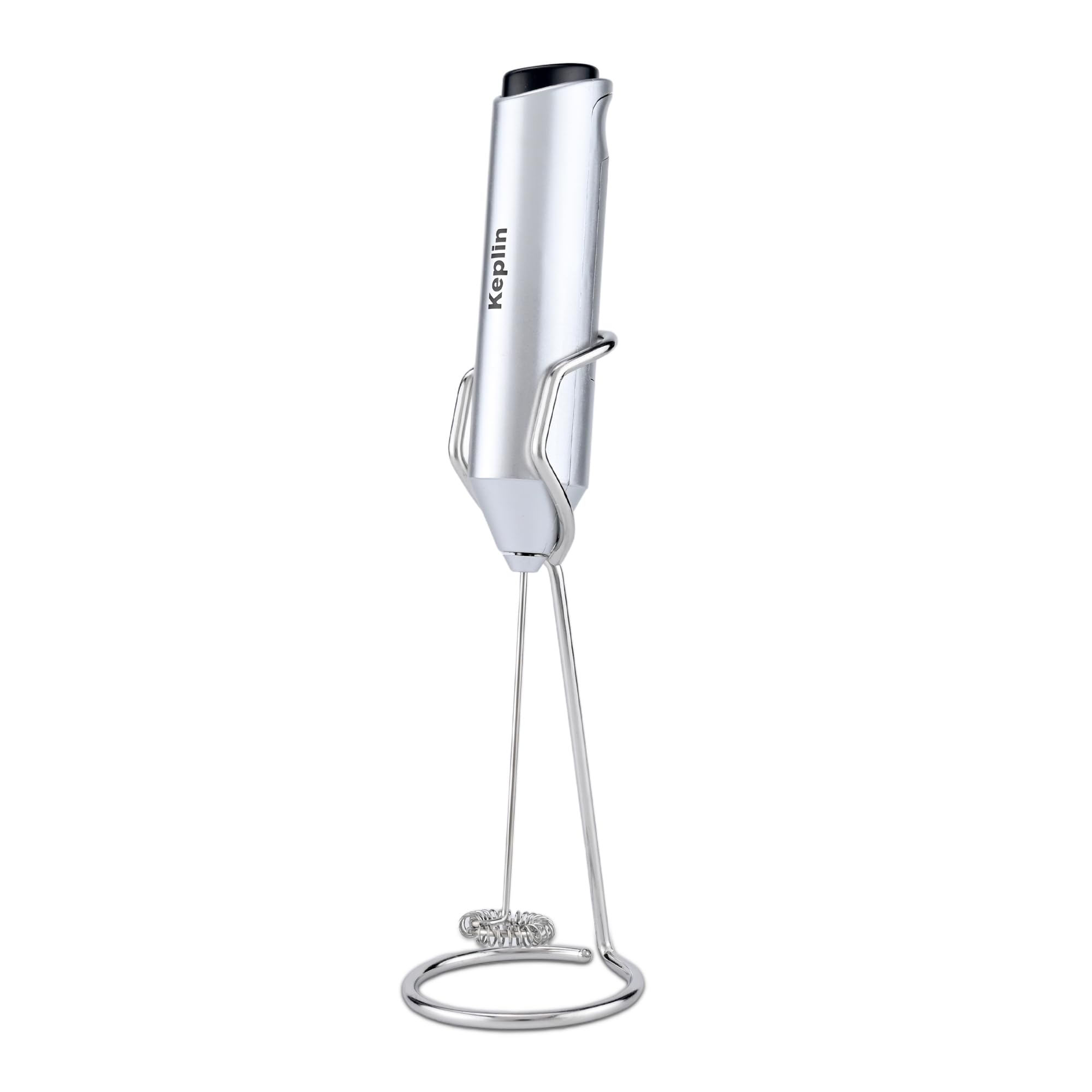 KEPLIN Handheld Milk Frother - Stainless Steel Electric Whisk | Portable | Self-Cleaning