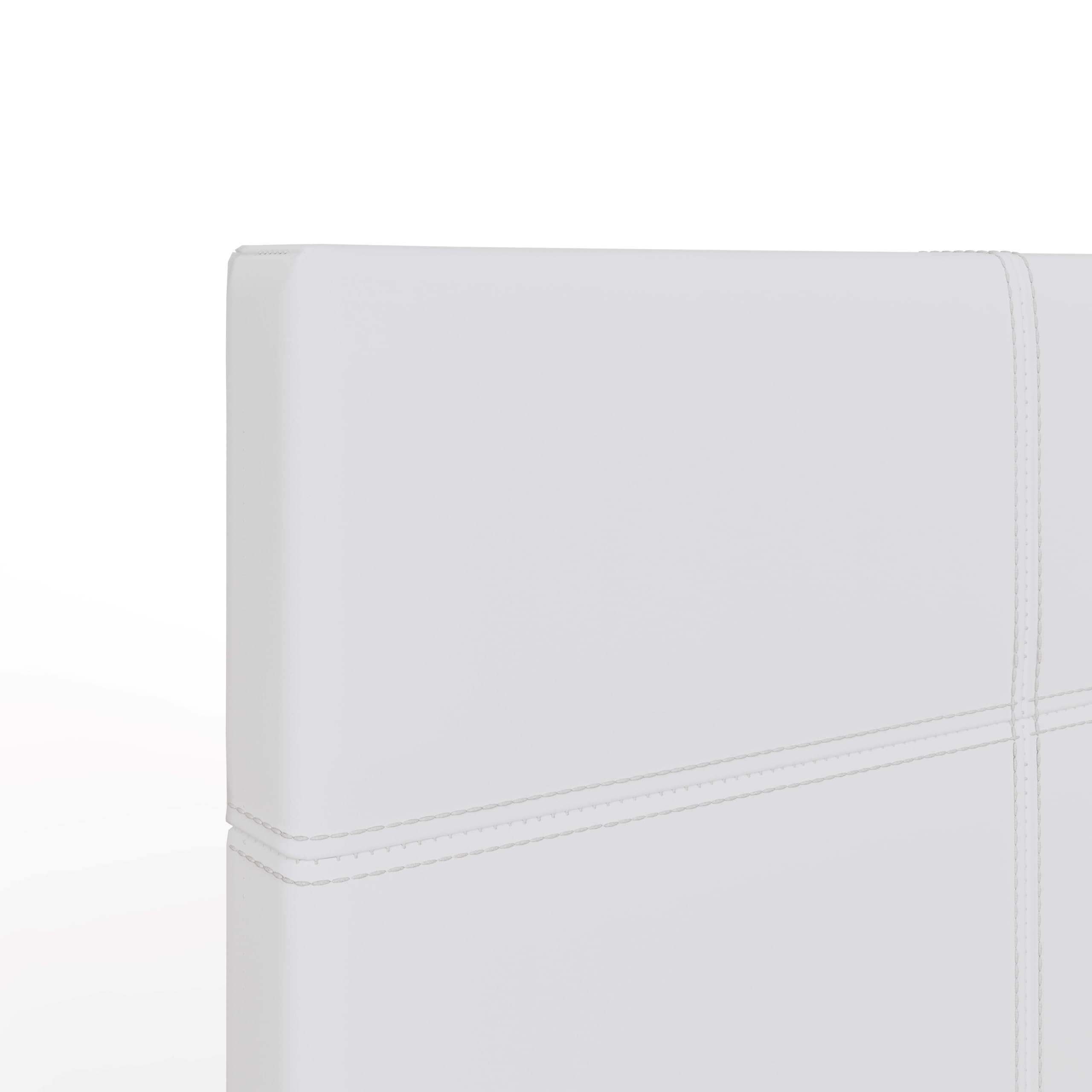 GFW Classic Ottoman Storage Bed - Single Size, White Faux Leather Upholstery | Gas Lift 8