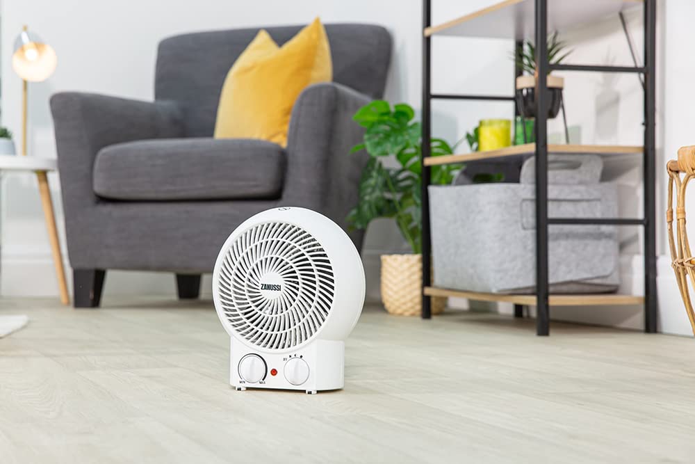 Zanussi ZFH1001 2000W Portable Upright Fan Heater | 2 Heat Settings | Overheat Protection 5
