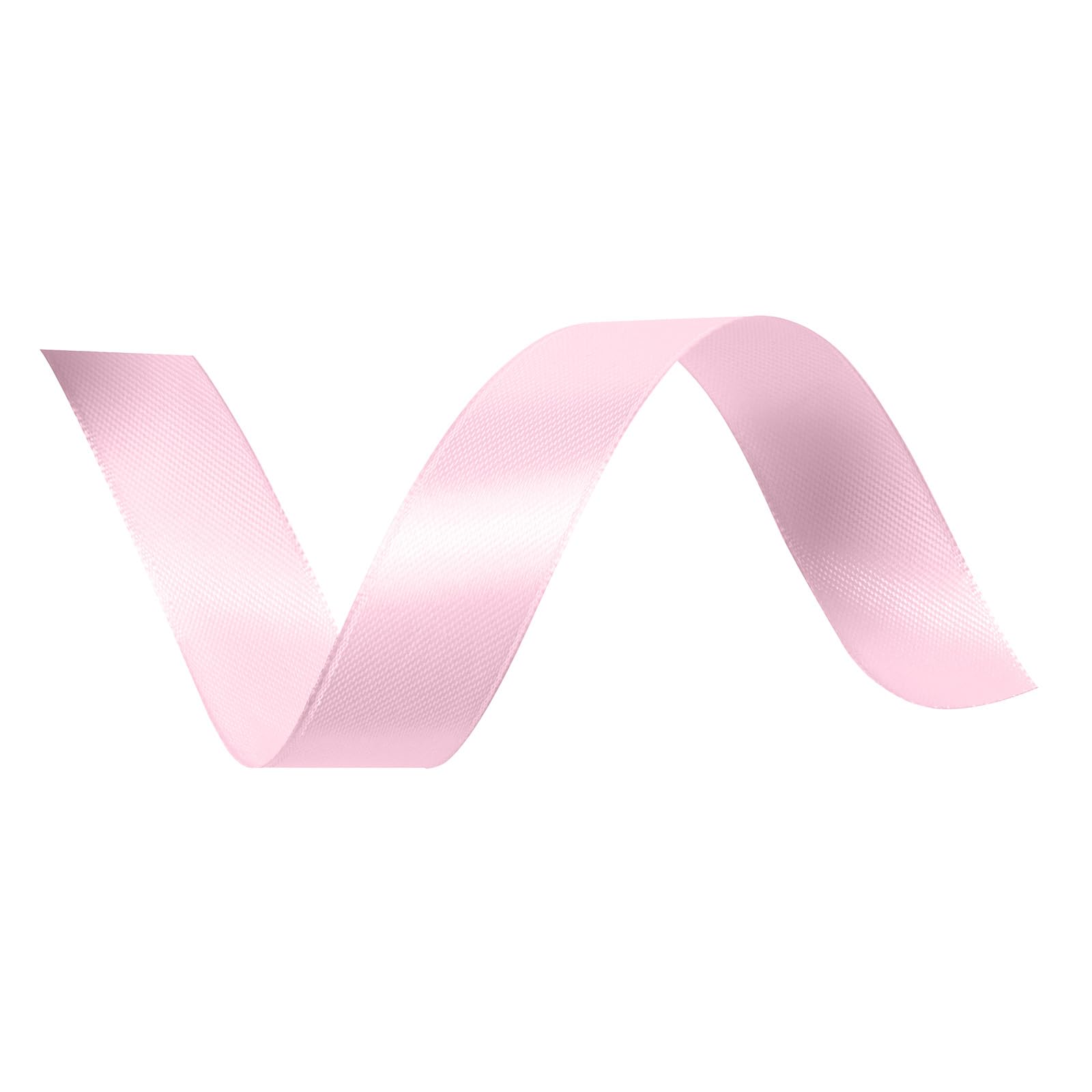 Vaessen Creative Satin Ribbon - Double-Sided Sheen | 6mm x 10m | Light Pink 2