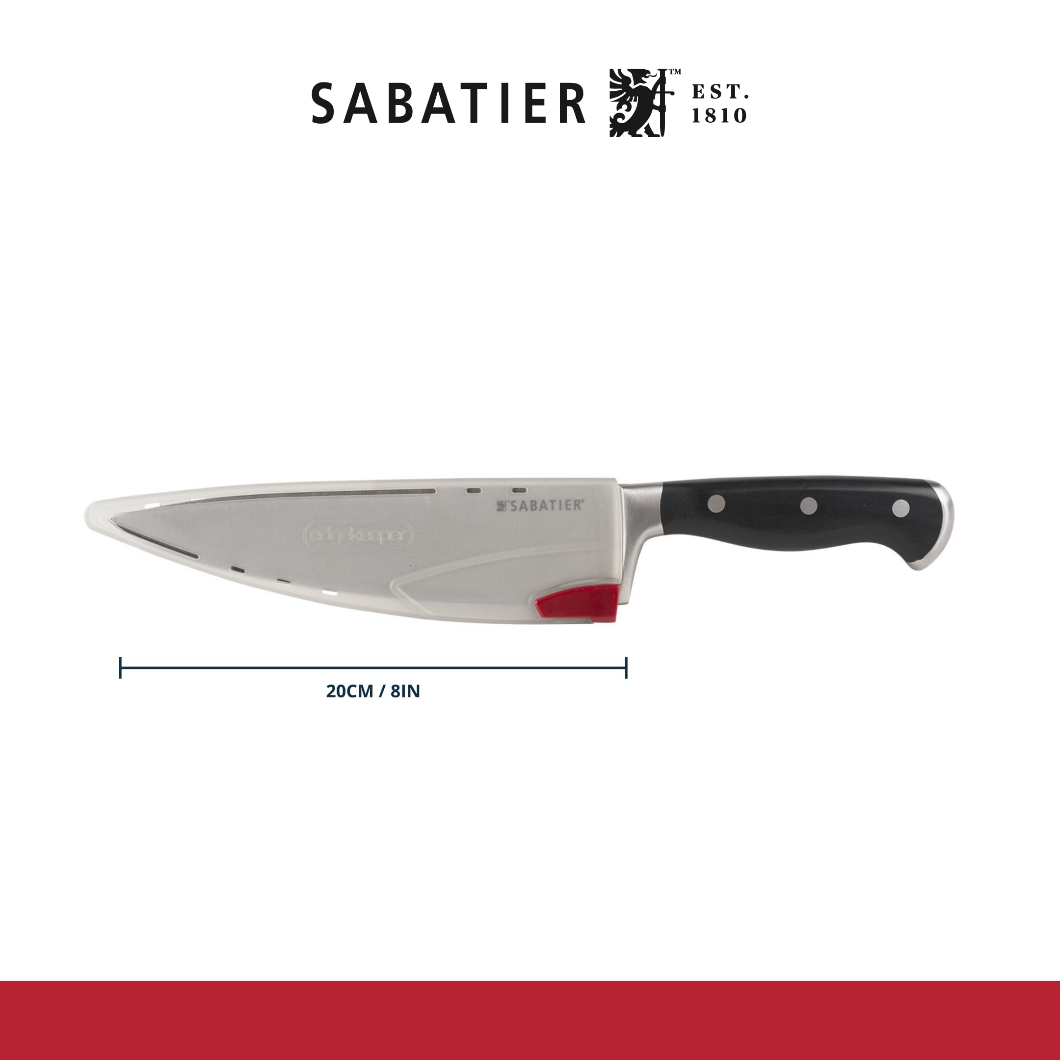 Sabatier Edgekeeper 8-Inch Stainless Steel Self-Sharpening Chef Knife | MoV Steel Blade 4