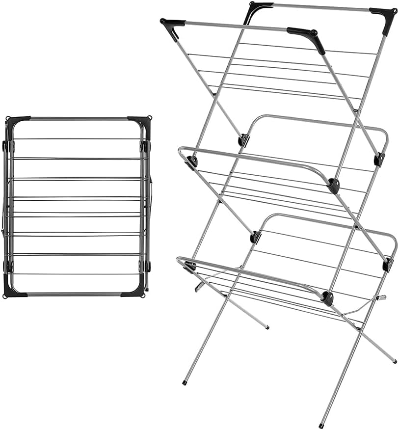 1ABOVE Alloy Steel 3 Tier Clothes Airer Dryer | 15m Drying Space | Foldable