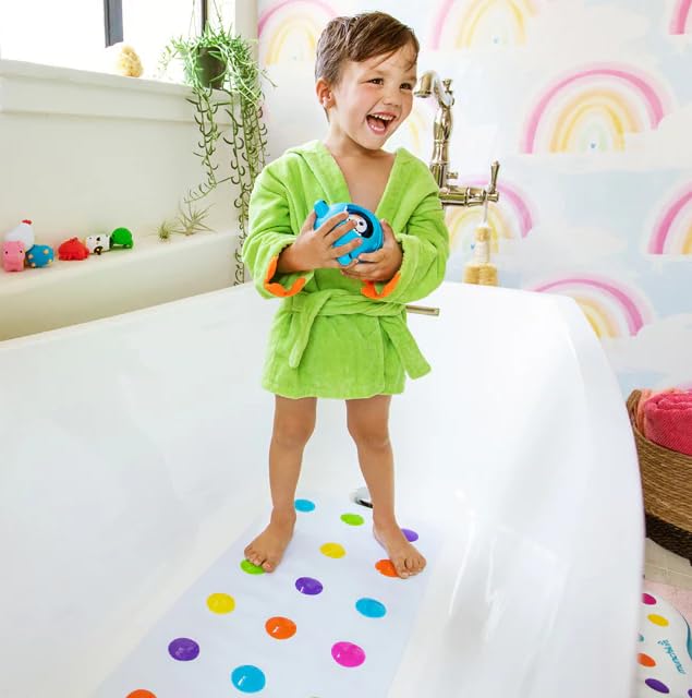 Munchkin Dandy Dots Non-Slip Bath Mat - Multi Color | 77.5 x 36.2 cm | PVC 4