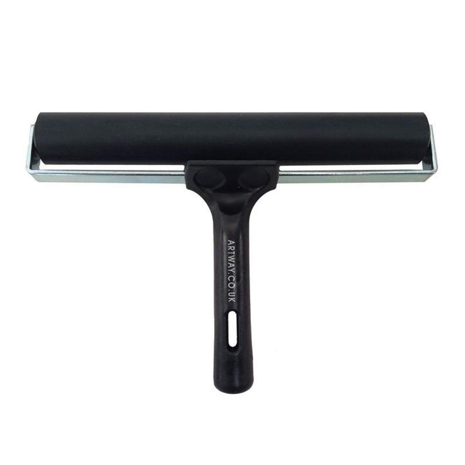 Artway Rubber Brayer Roller - 20cm Black | Ideal for Relief & Lino Printmaking 1