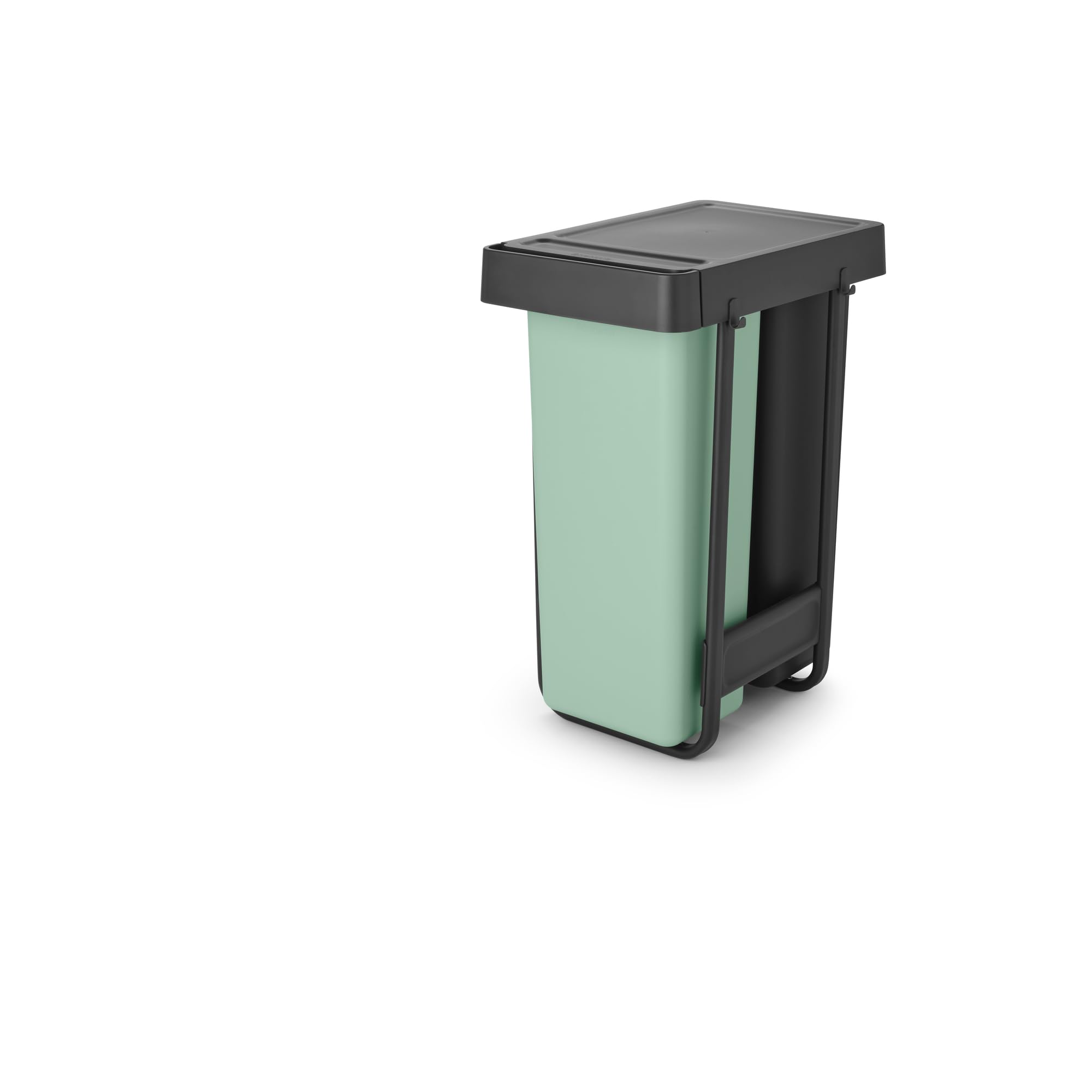 Brabantia Sort & Go Pull Out Bin - Dual 30L Capacity | Built-in Under Sink | Grey/Green 1