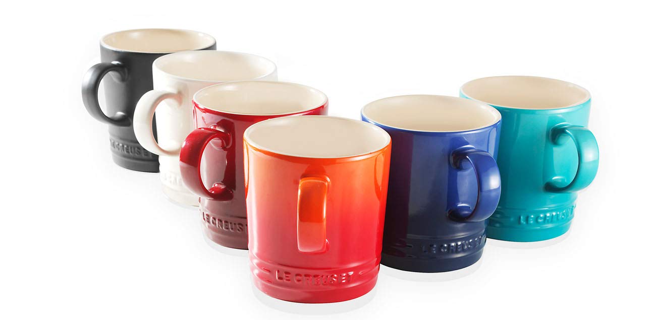 LE CREUSET Stoneware Coffee Mug - 350 ml Capacity | Chip-Resistant Enamel | Matte Black 5