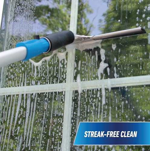 Unger 12 Inch Professional Window Cleaning Squeegee with Rubber Replacement | Stainless Steel 2