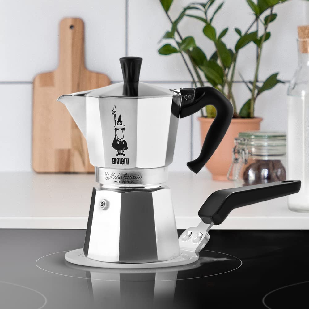 Bialetti DCDESIGN08 Induction Plate for Moka Pots up to 6 Cups | Steel | Silver 3