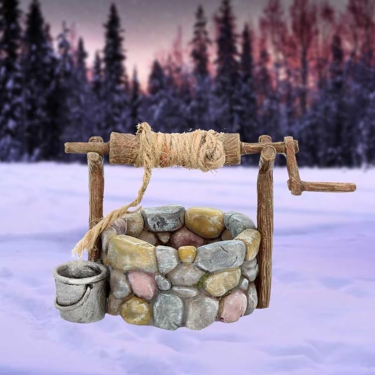 Nemesis Now Wishing Well Figurine - Fairy House Design | 9cm Height | Wood Material 2