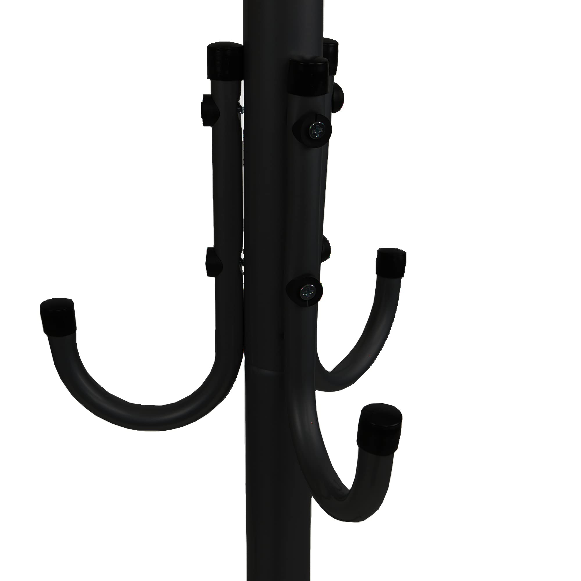 Mind Reader Standing Metal Coat Rack - 11 Hooks, 3 Tiers | Black | 68.5" H 6