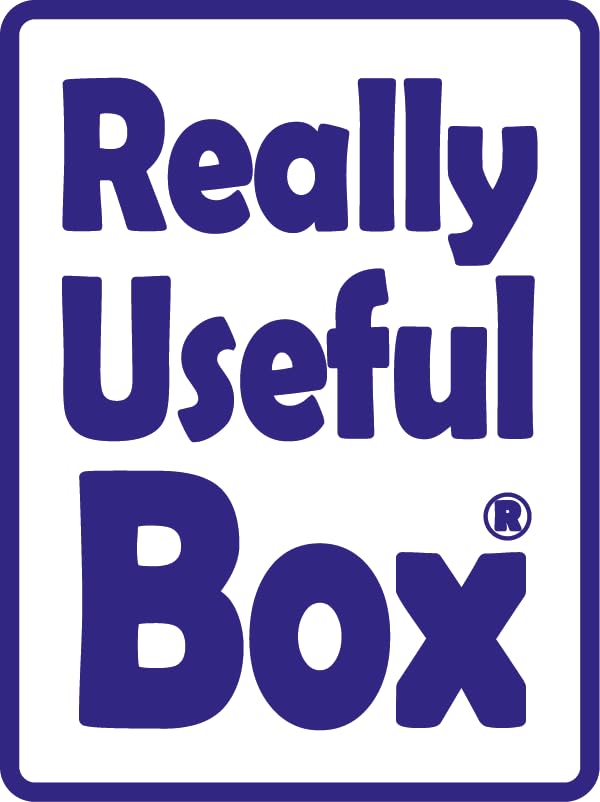 Really Useful Box Plastic Storage Box - 50L Capacity, Clear, Stackable (Pack of 2) 8