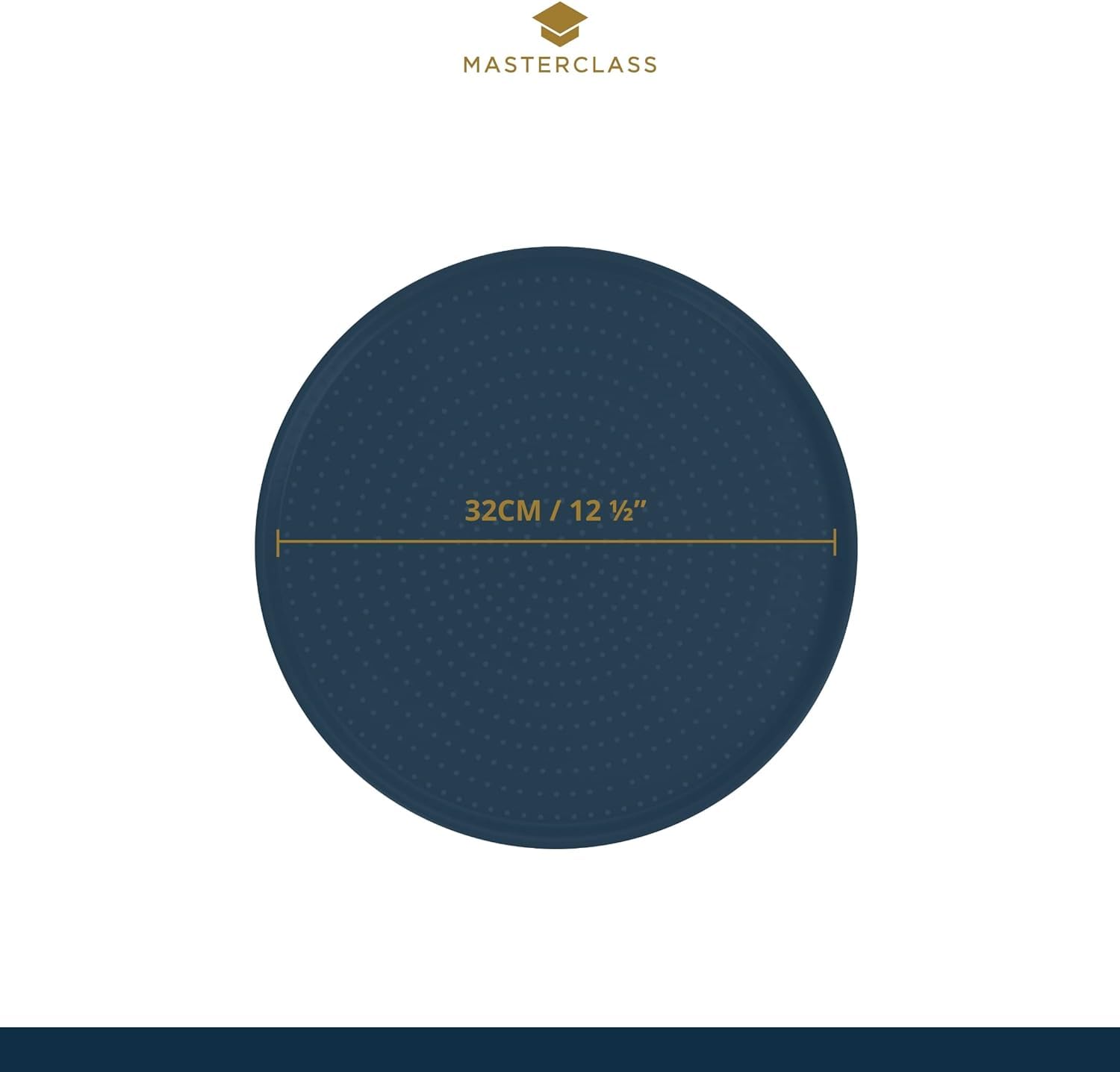 MasterClass KCMCCB14 Crusty Bake Perforated Pizza Tray - 32 cm, 1 mm Carbon Steel, Non-Stick 2